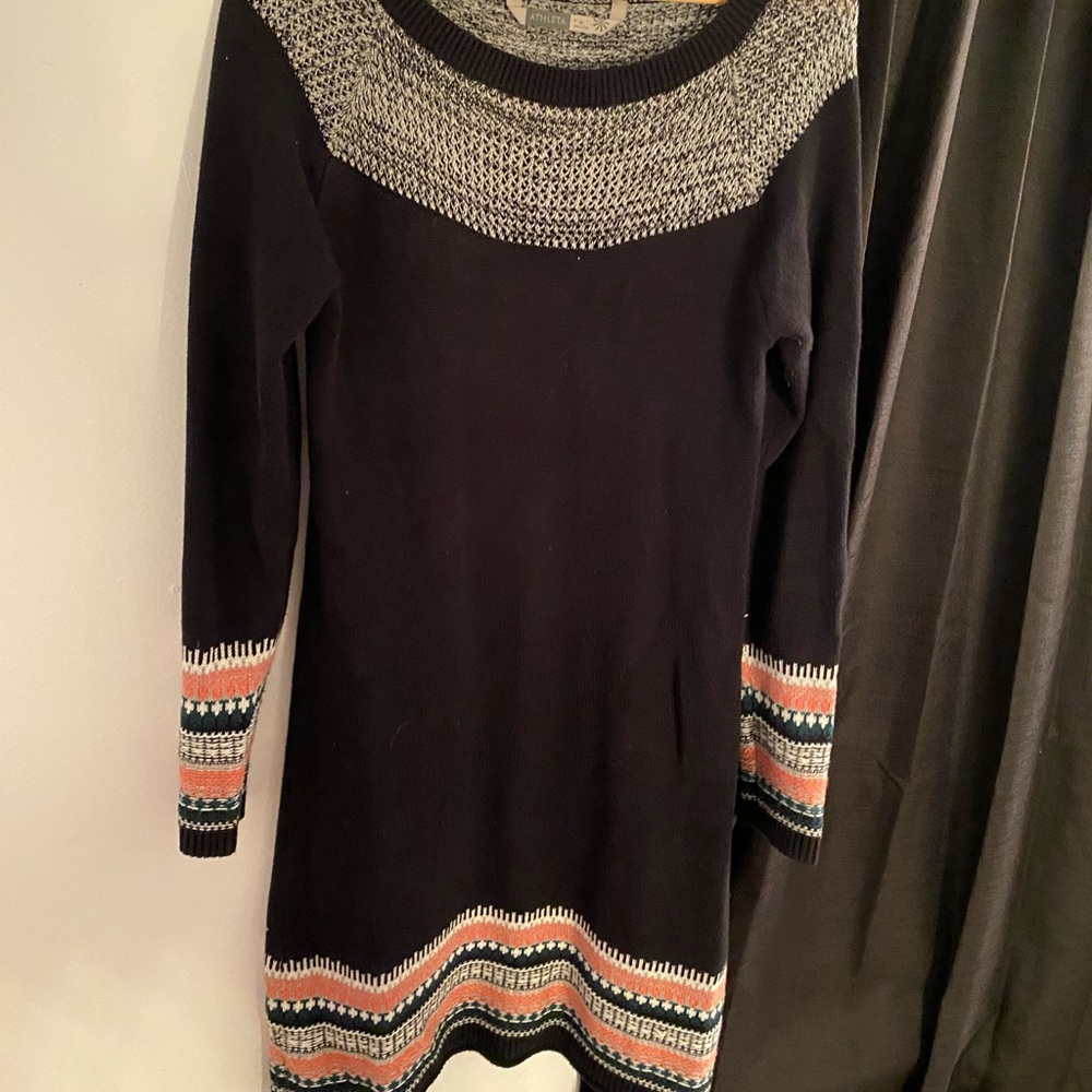 Athleta Fair Isle Nordic Sweater Dress